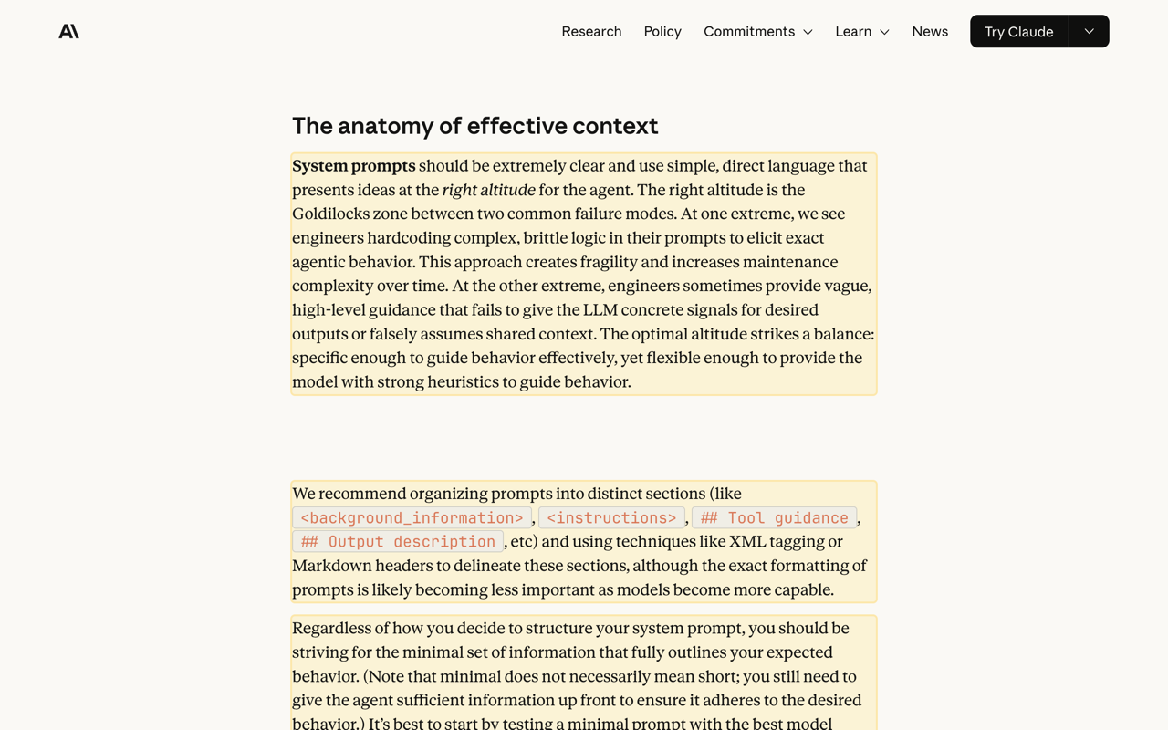 The same article after implighter runs, with relevant passages highlighted